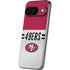 NFL San Francisco 49ers White Striped Google Pixel 9 Skin